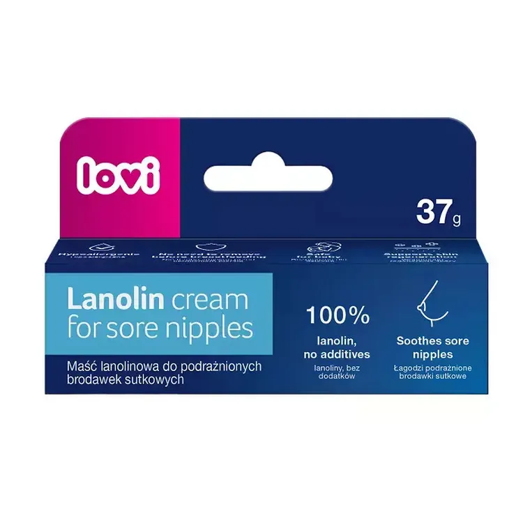 Lovi, maść lanolinowa do brodawek sutkowych, 37g