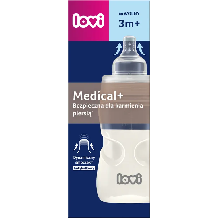 Lovi, Medical+, butelka, 3m+, 250 ml
