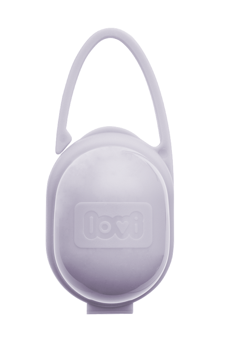 Lovi, pojemnik do smoczków, pudrowy róż