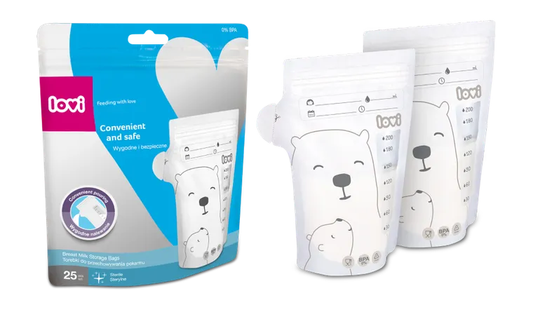 Lovi, torebki do przechowywania pokarmu, 25 szt.