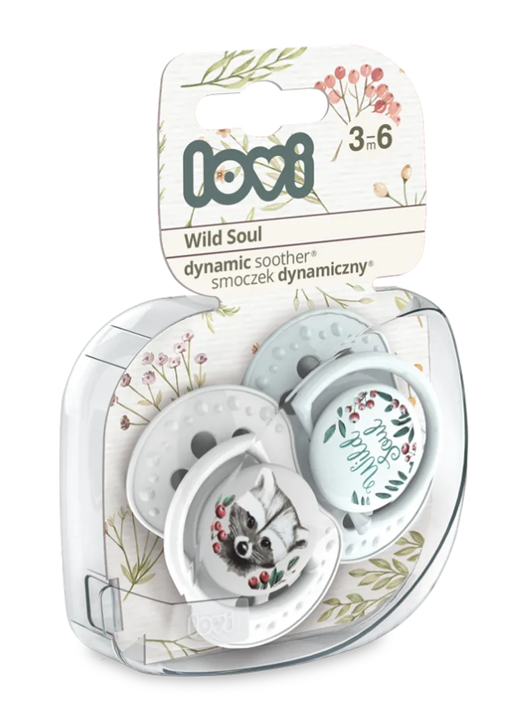 Lovi, Wild Soul Boy, smoczek dynamiczny, silikonowy, 3-6m, 2 szt.