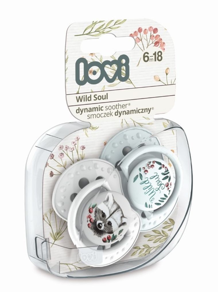 Lovi, Wild Soul Boy, smoczek dynamiczny, silikonowy, 6-18m, 2 szt.