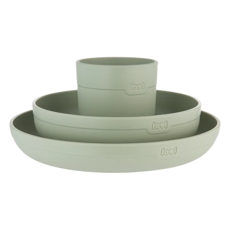 Lovi, zestaw naczyń z kubkiem, Pistachio