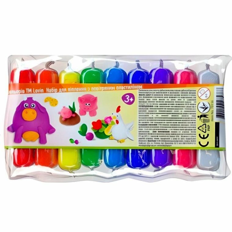 Lovin, ciastolina do modelowania, 9 kolorów