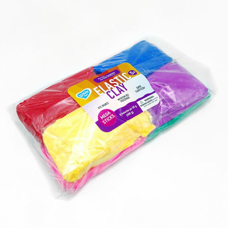 Lovin, Elastic Clay, ciastolina, 8 kolorów