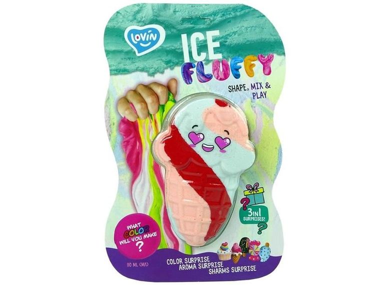 Lovin, Ice Fluffy, Lody, glutek slime, masa plastyczna