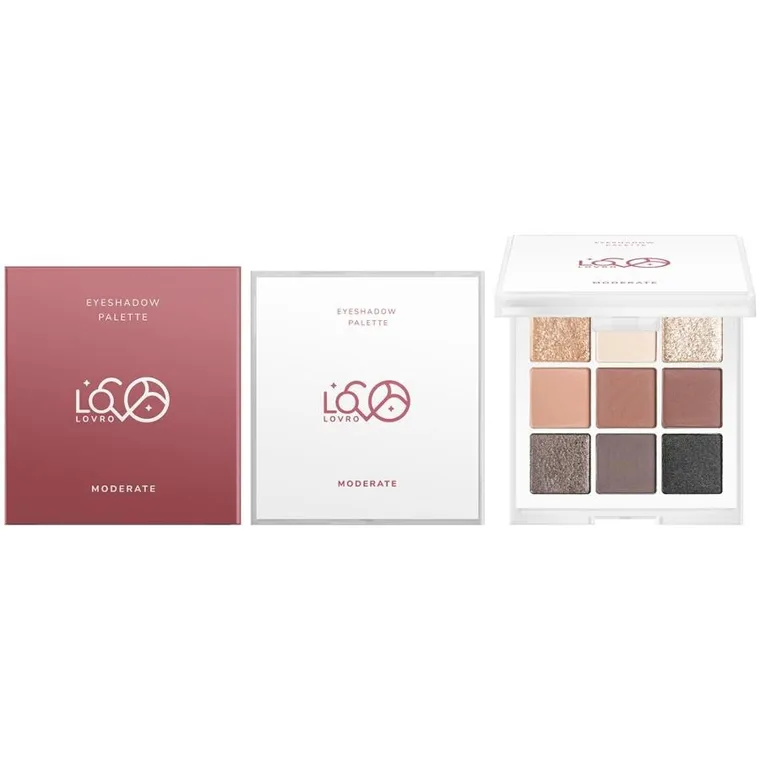 Lovro, Moderate Eyeshadow Palette, paleta cieni do powiek, 8g