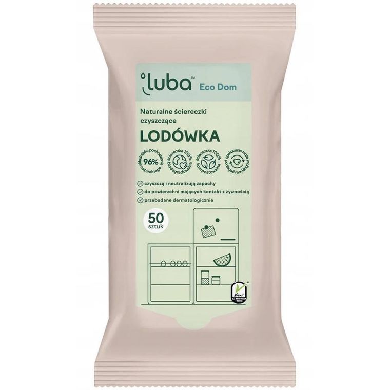 Luba, Eco Dom, naturalne ściereczki czyszczące, Lodówka, 50 szt.