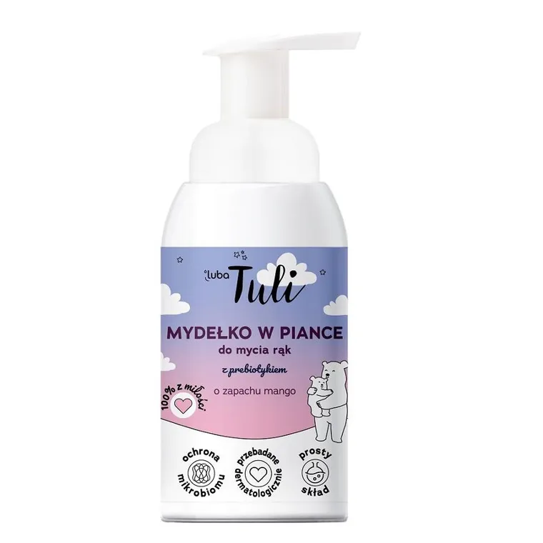 Luba, Tuli, mydełko w piance do mycia rąk z prebiotykiem, 250 ml