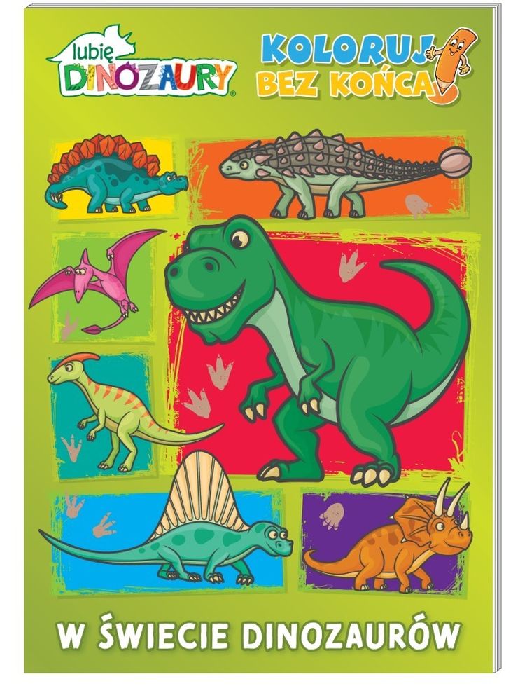 Lubię dinozaury. Koloruj bez końca
