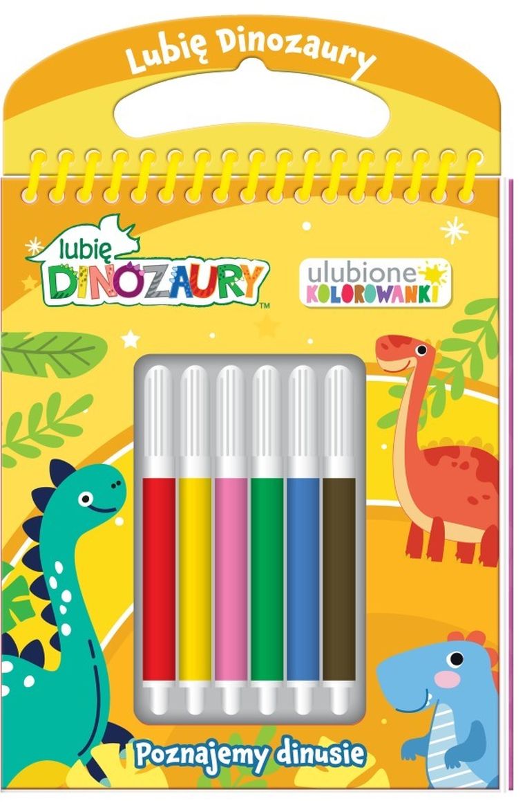 Lubię Dinozaury. Ulubione kolorowanki. Poznajmy dinusie