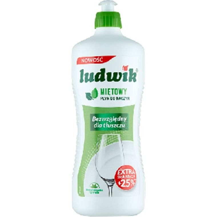 Ludwik, plyn do naczyń, mięta, 900 ml