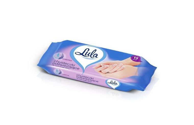 Lula, chusteczki odświeżające, sensitive, 15 szt.