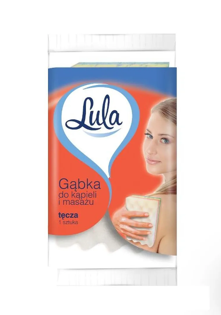 Lula, gąbka do kąpieli i masażu, tęcza