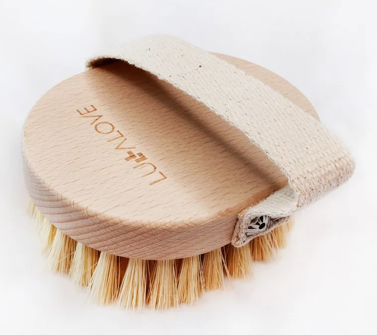 LullaLove, szczotka do masażu ciała na sucho, włókno tampico z agawy
