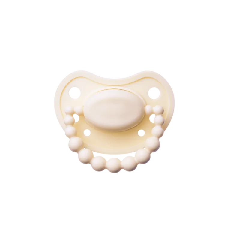 LUU Kids, smoczek pozycjonujący, American Cream, 0-3m