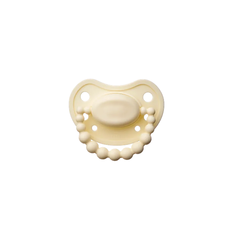 LUU Kids, smoczek pozycjonujący, Creamy Lemon, 6m+