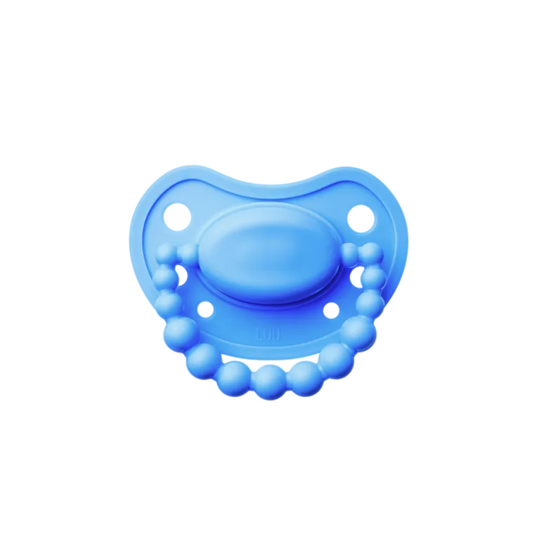 LUU Kids, smoczek pozycjonujący, Greek Sky, 0-3m