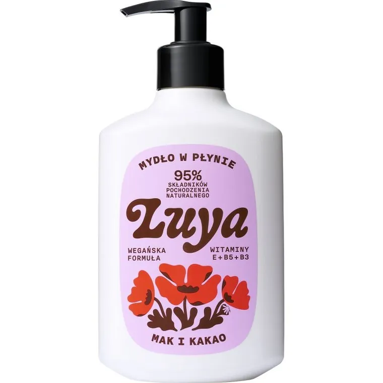 Luya, mydło do rąk w płynie, Mak i Kakao, 400 ml