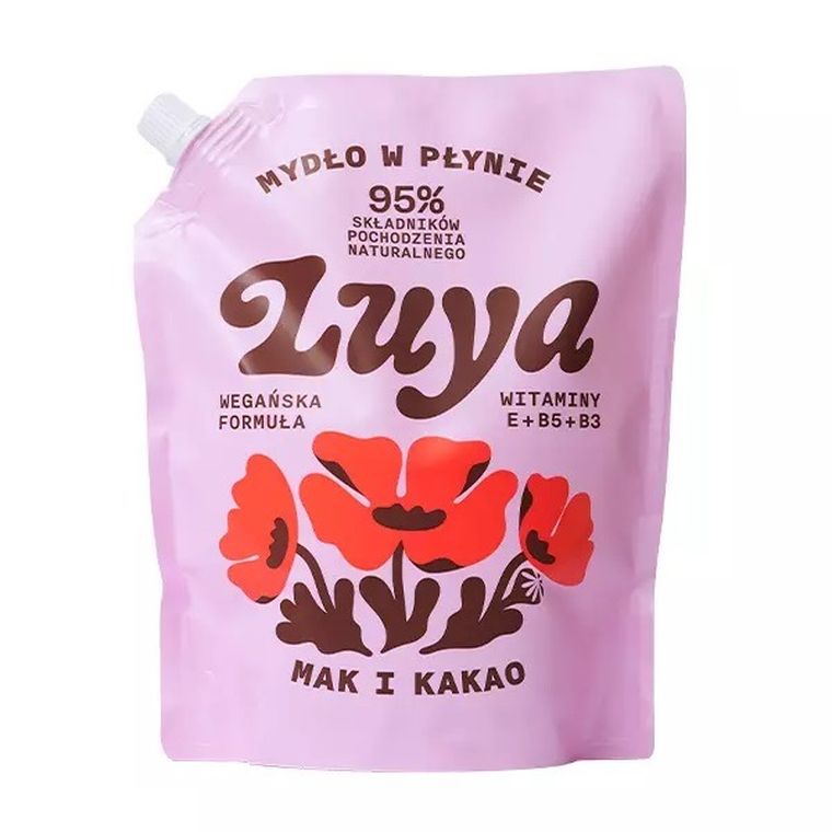 Luya, mydło do rąk w płynie, Mak i Kakao, 800 ml