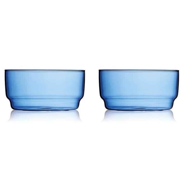 Lyngby Glas, 12 cm 2 szt. niebieskie 32368