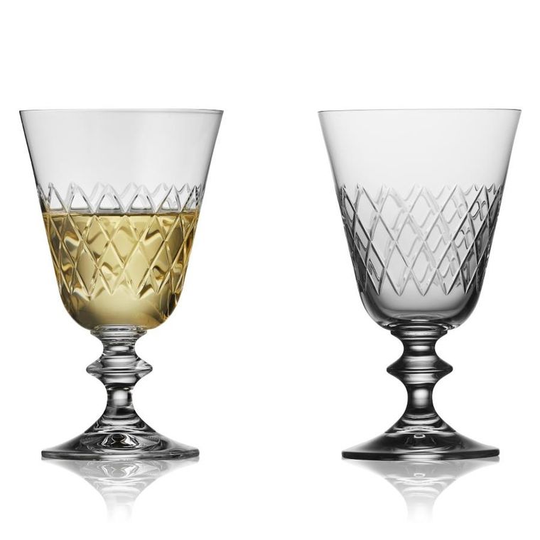 Lyngby Glas, kieliszki do białego wina ze szkła kryształowego, Eaton, 230 ml, 2 szt.