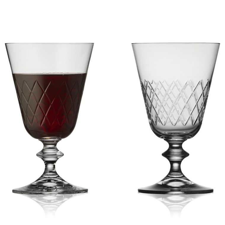 Lyngby Glas, kieliszki do czerwonego wina ze szkła kryształowego, Eaton, 260 ml, 2 szt.