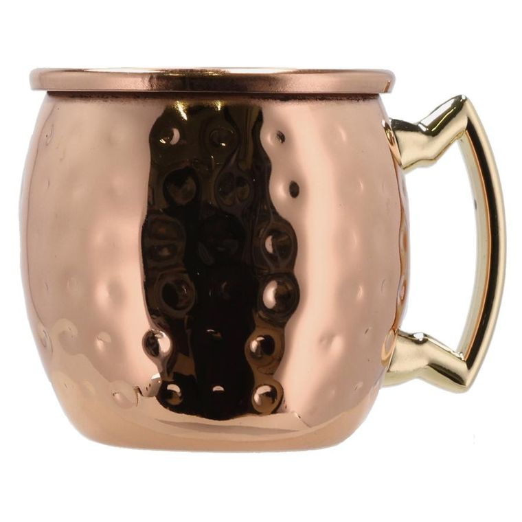 Lyngby Glas, Moscow, kieliszki mini shot, miedź, 80 ml, 4 szt.