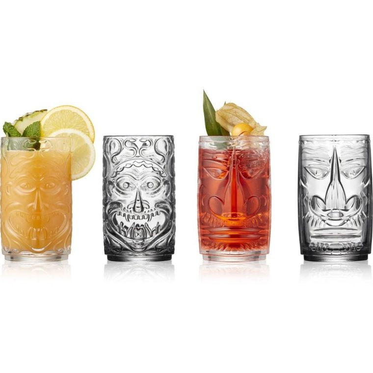 Lyngby Glas, szklanki do drinków ze szkła kryształowego Tiki, 450 ml, 4 szt.