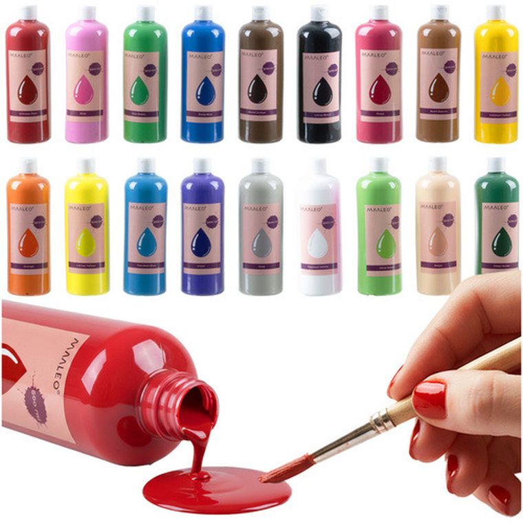 Maaleo, farby plakatowe, 18-500 ml