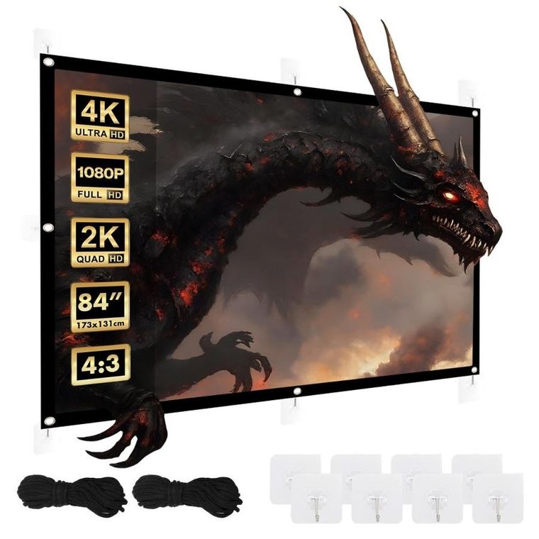 Maclean, ekran projekcyjny, 84", 4:3, 131-175 cm, MC-166