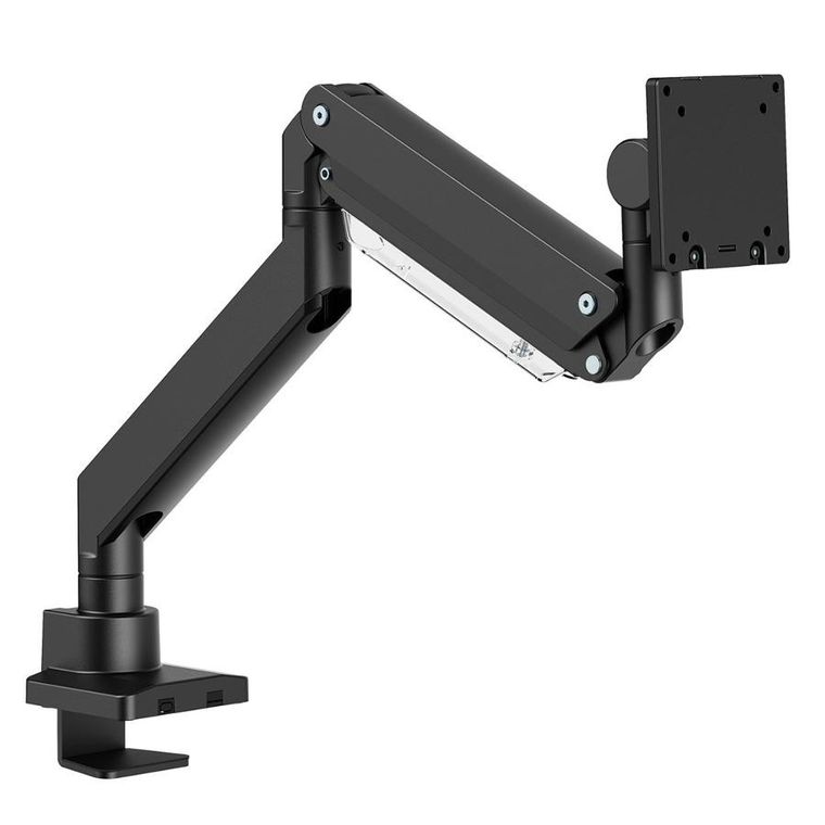Maclean, uchwyt biurkowy do monitora, LCD 17-57", 27KG, VESA MAX 200X200 PODWÓJNE RAMIĘ, MC-968