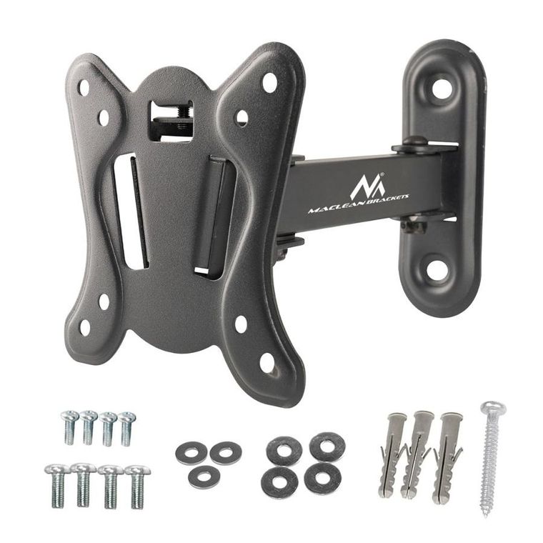 Maclean, uchwyt do telewizora, monitora, MAX. VESA 100X100, 13-32", 30kg, czarny, MC-416
