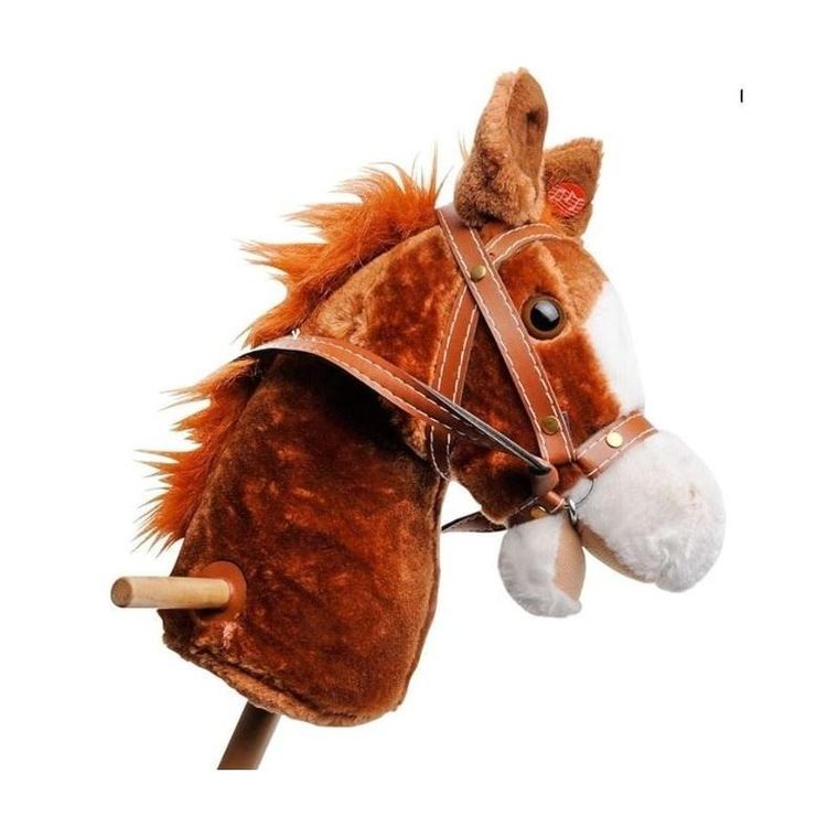 Macyszyn Toys, Hobby Horse, konik na kiju, krótkowłosy z głosem, brązowy