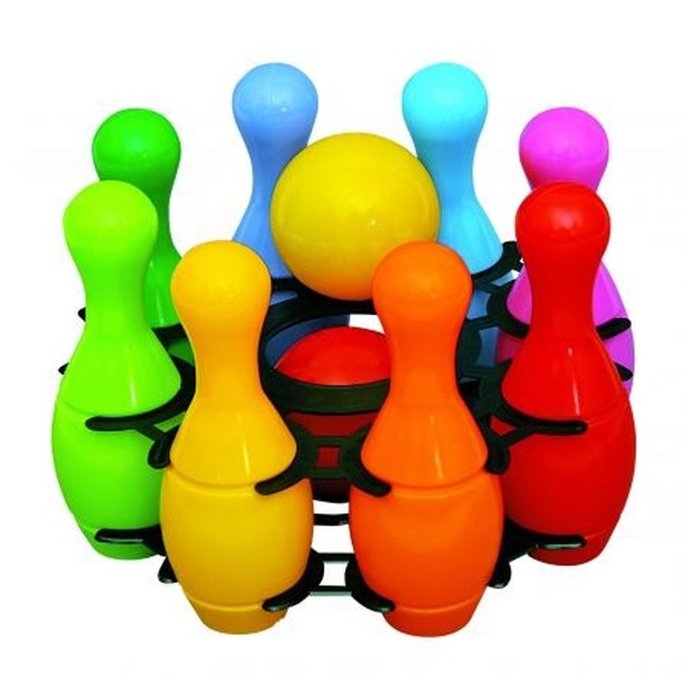 Macyszyn Toys, kręgle mini, w koszyku