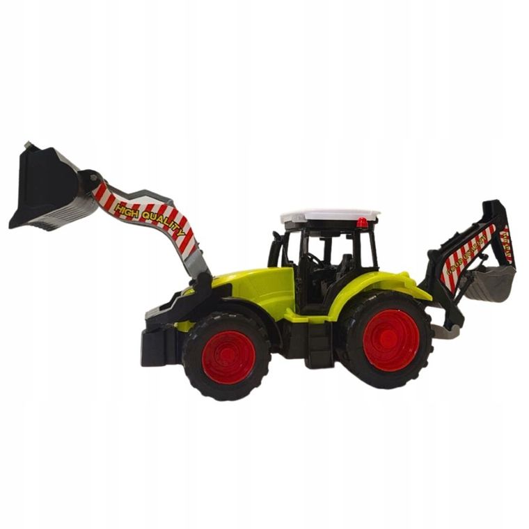 Macyszyn Toys, traktor koparka, zielony