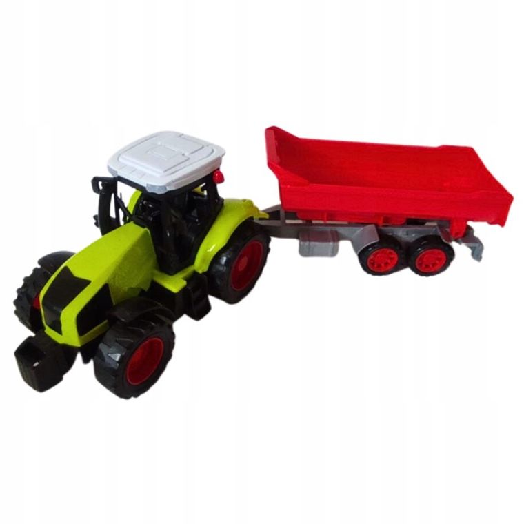 Macyszyn Toys, traktor z czerwoną przyczepą