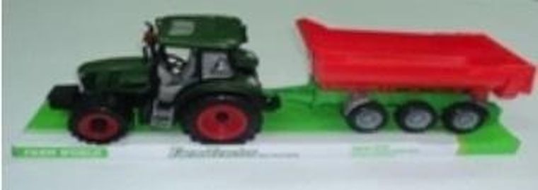 Macyszyn Toys, traktor z przyczepą, belownica