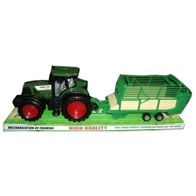 Macyszyn Toys, traktor z zieloną przyczepą