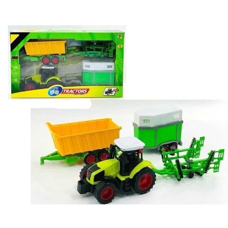 Macyszyn, traktor z przyczepami, pojazd rolniczy