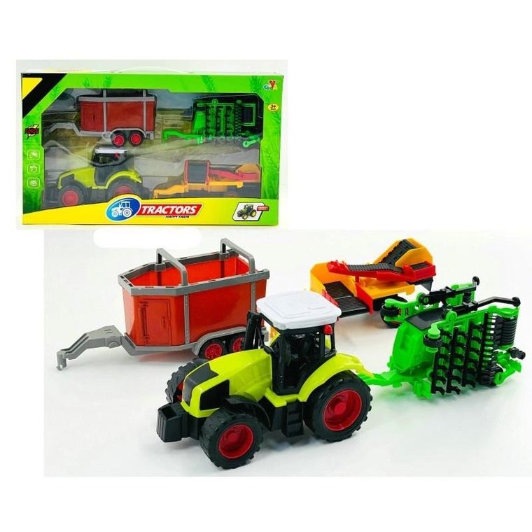 Macyszyn, traktor z przyczepami, pojazd rolniczy