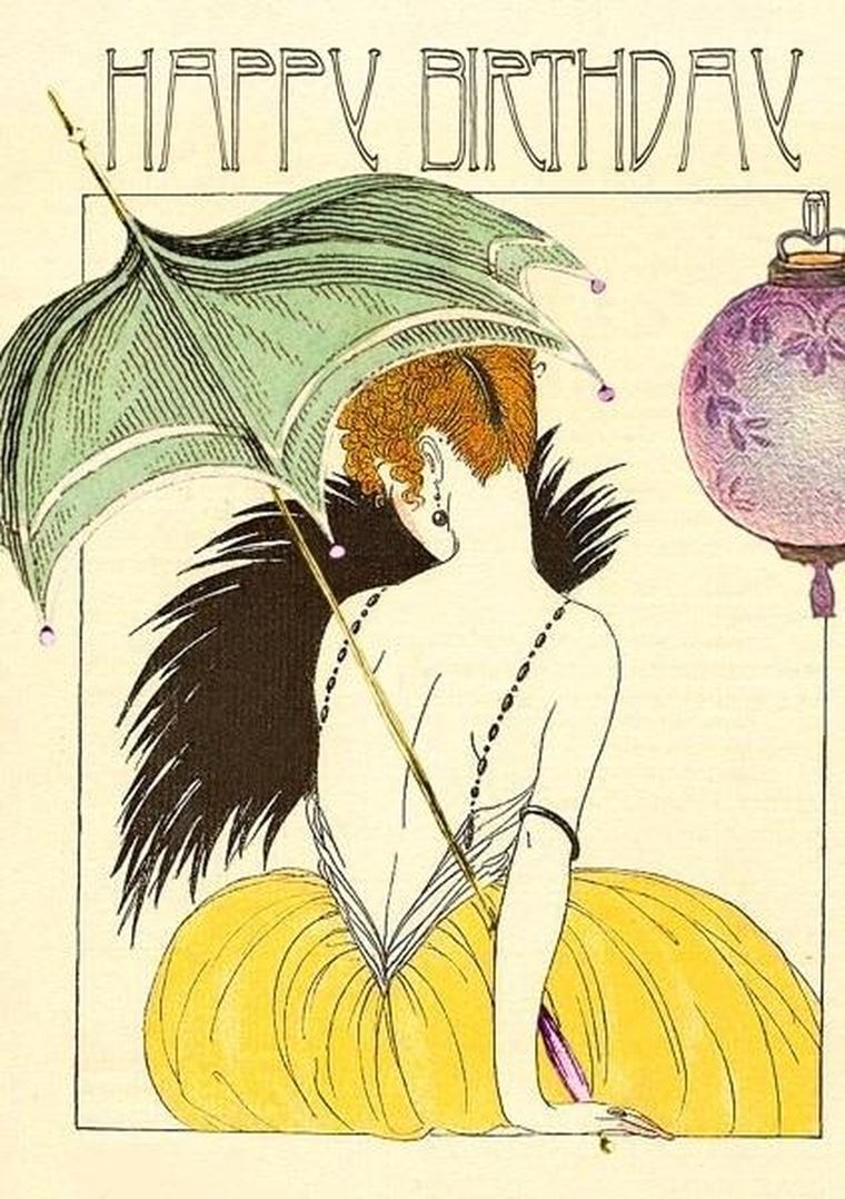 Madame Treacle, karnet B6 z kopertą, Urodziny, Parasolka