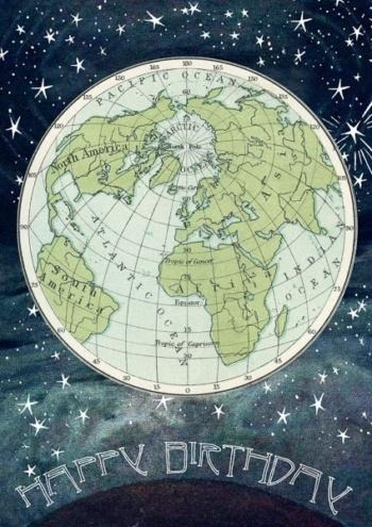 Madame Treacle, karnet urodzinowy z kopertą B6, Ziemia i Gwiazdy