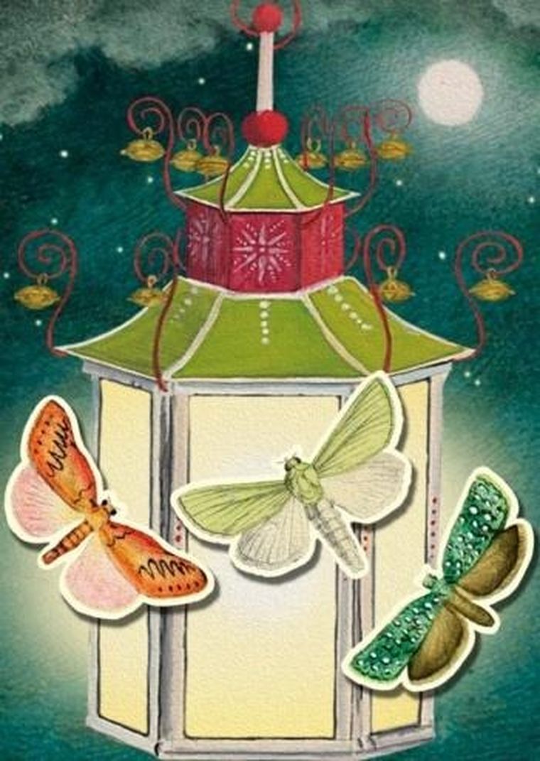 Madame Treacle, karnet z kopertą B6, Lampion i ćmy