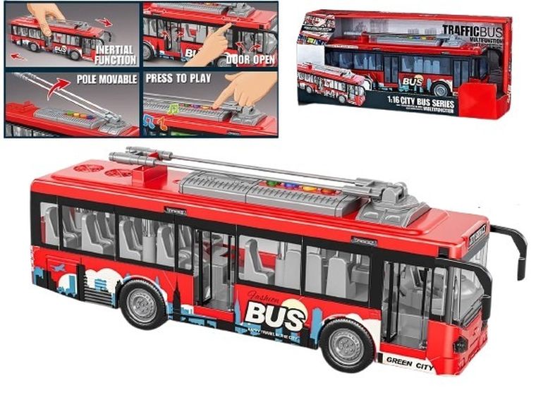 Madej, autobus, pojazd interaktywny, otwierane drzwi