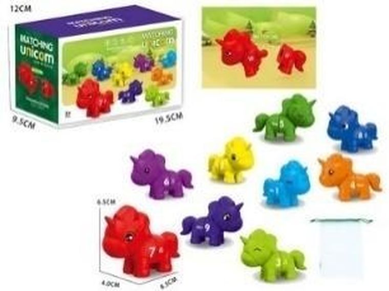 Madej, Jednorożce Cyferki, zestaw figurek edukacyjnych