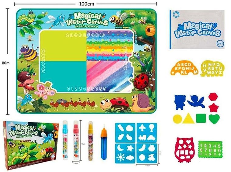 Madej, Mata do kolorowania wodnym pisakiem, Owady