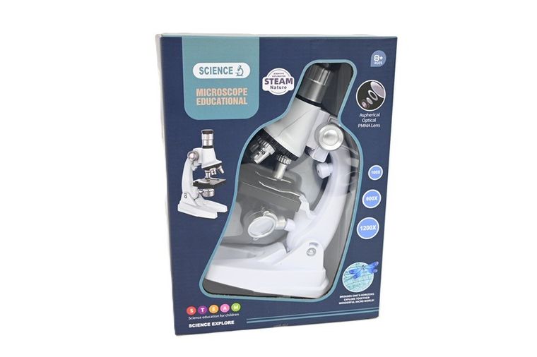 Madej, mikroskop, 100-1200x, zestaw edukacyjny