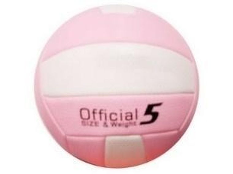 Madej, piłka siatkowa, różowa