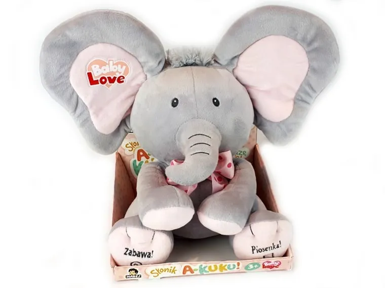 Madej, Słonik, A Kuku, maskotka interaktywna, 24 cm